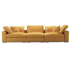 Long Island 3 Seat Modular Sofa in Ochre Easy Cotton - sofa.com