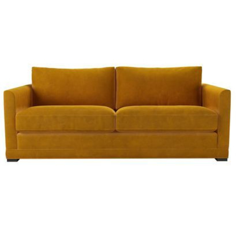 Aissa 3 Seat Sofabed in Amber Smart Velvet by