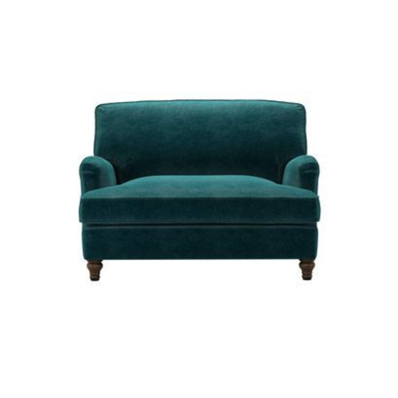 Bluebell Loveseat Sofa Bed in Jade Smart Velvet by