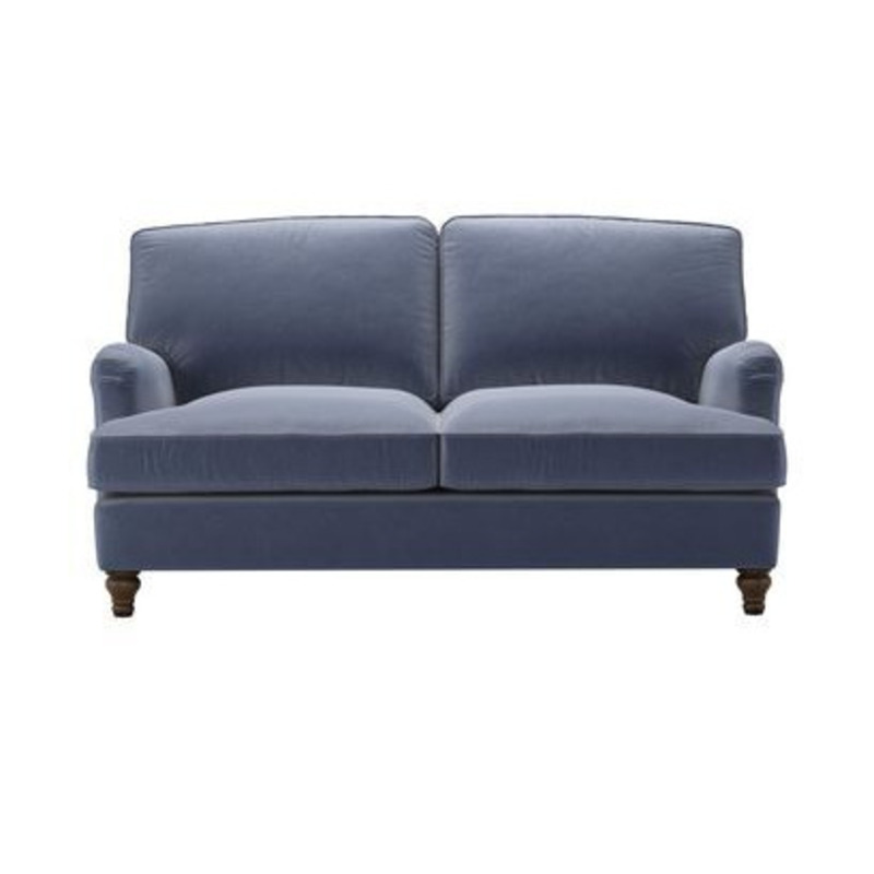 Bluebell 2 Seat Sofa Bed in Sapphire Smart Velvet by sofa