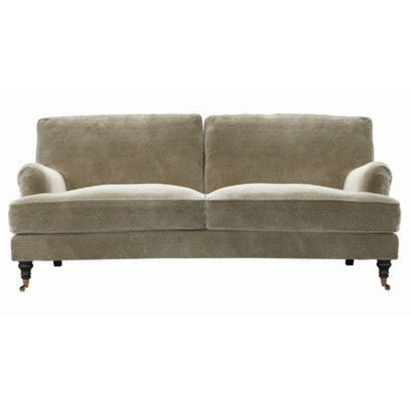 Bluebell 3 Seat Sofa (breaks down) in Cappuccino Bubble Velvet sofa