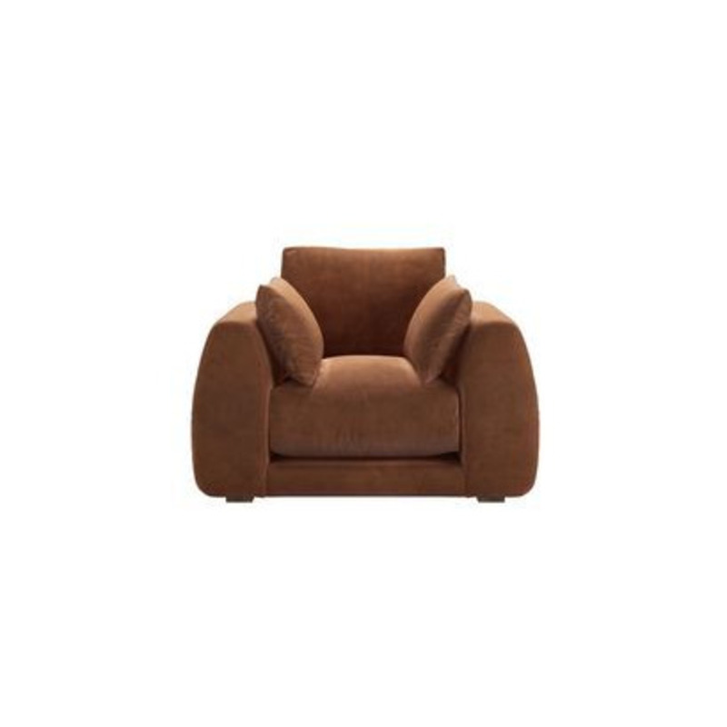 Carmel Armchair in Cinnamon Smart Velvet by