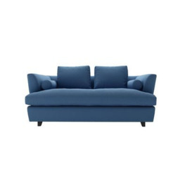 Larsen Two And A Half Seat Sofa Bed in Heather Blue Smart Cotton - sofa.com