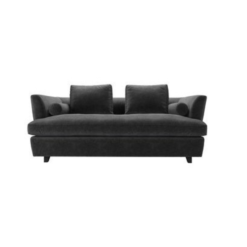 Larsen Three Seat Sofa Bed in Armour Smart Velvet by sofa