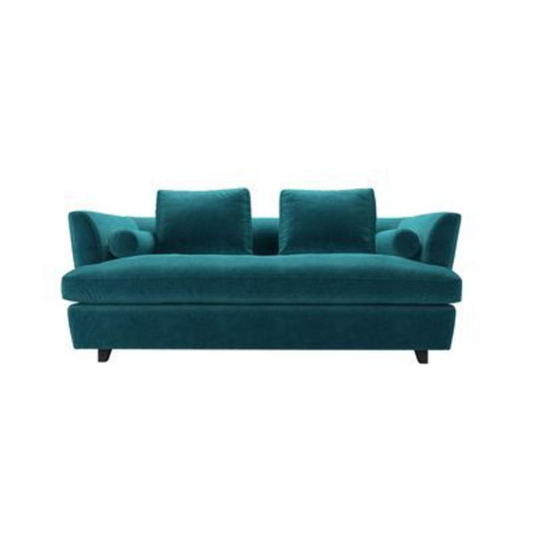 Larsen Three Seat Sofa Bed in Neptune Smart Velvet by sofa