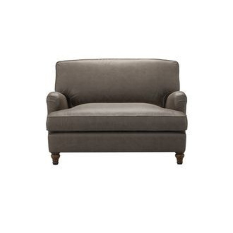 Bluebell Loveseat Sofa bed in Basalt Grain Leather by sofa