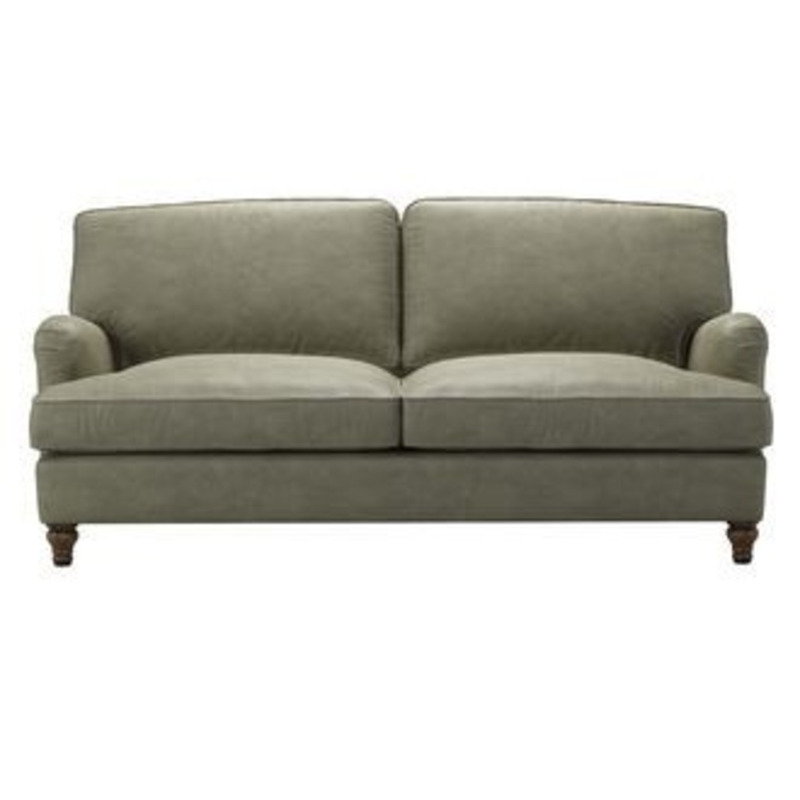 Bluebell 3 Seat Sofa bed in Matcha Powdered Leather by sofa