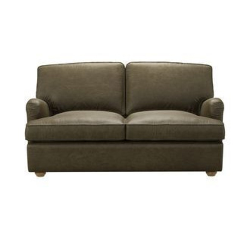 Bluebell 2 Seat Sofa bed in Dark Moss Antique Leather by