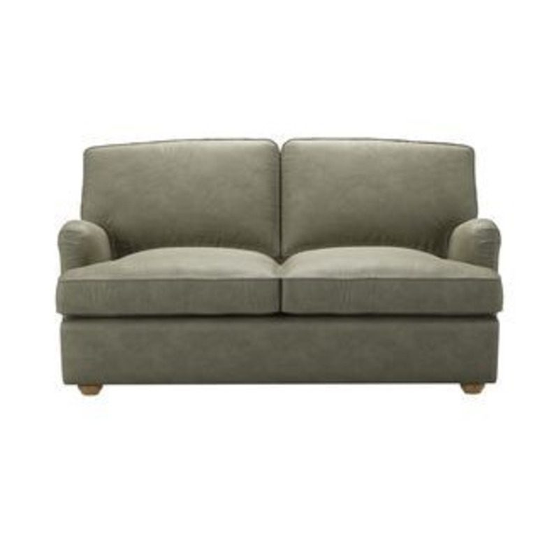 Bluebell 2 Seat Sofa bed in Matcha Powdered Leather by sofa