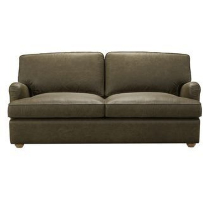Bluebell 3 Seat Sofa bed in Dark Moss Antique Leather by