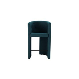 Coco Bar Stool in Evergreen Brushed Linen Cotton - sofa.com