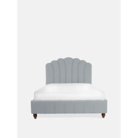 Manette Bed, King, Linen Light Grey