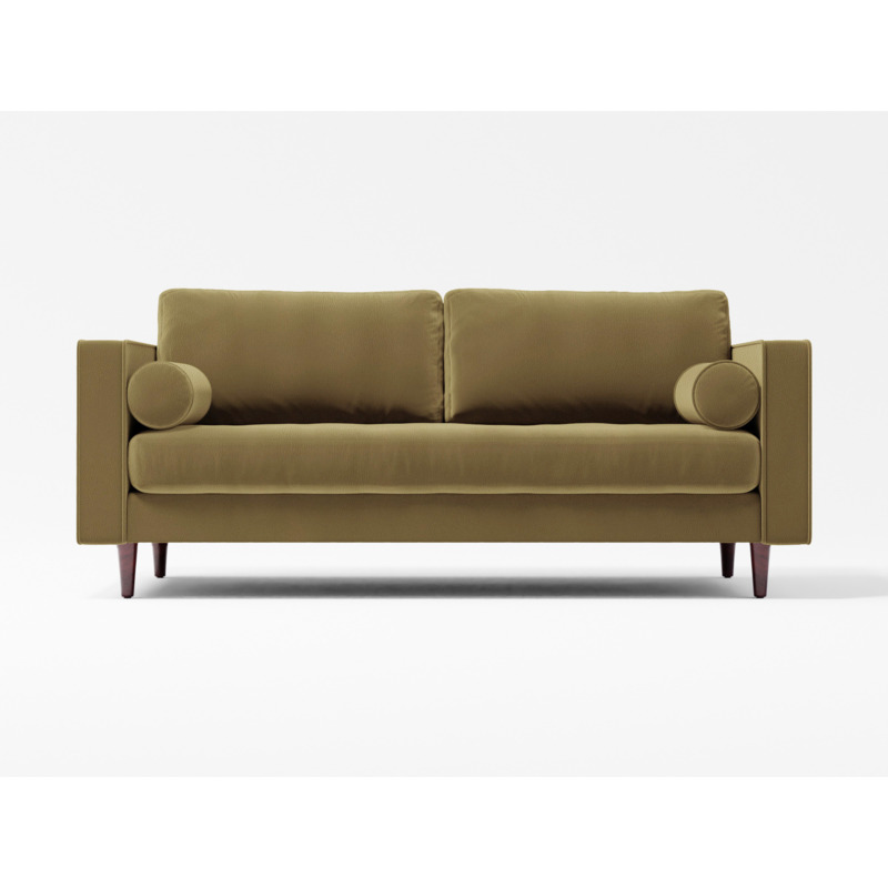 Scott 2 Seater Sofa Pebble Leather by Splendour Sofas