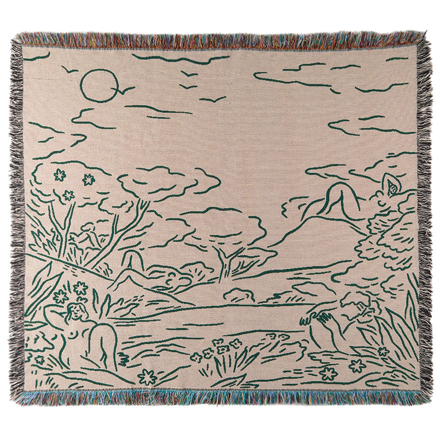 Carne Bollente SSENSE Exclusive Multicolor Kinky Nap Blanket