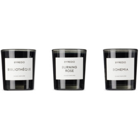 Byredo 'La Mini Sélection Bois' Candle Set, 3 pcs by SSENSE