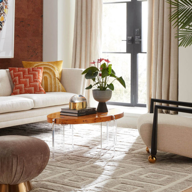 Bond Oval Cocktail Table by Sweetpea & Willow | ufurnish.com