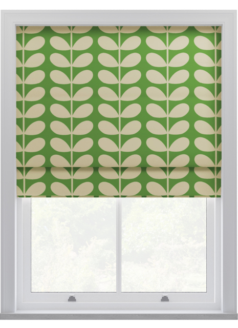 Orla Kiely Solid Stem Green Roman Blinds by Swift Direct Blinds ...