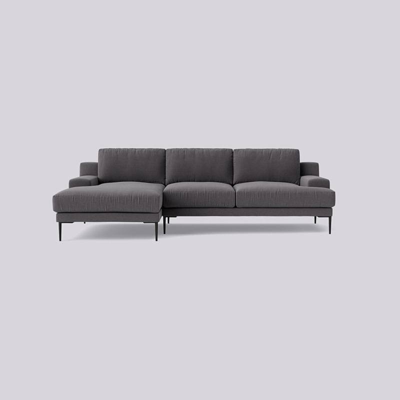 Swoon Almera LeftHand Corner Sofa Grey House Weave by Swoon