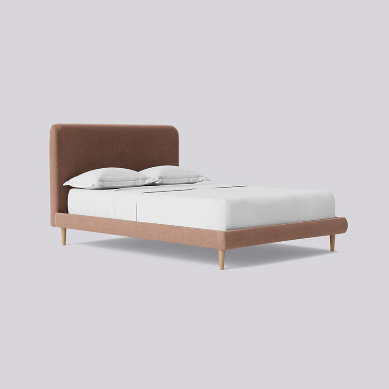 Swoon Brockham Bed Pink Smart Wool by Swoon