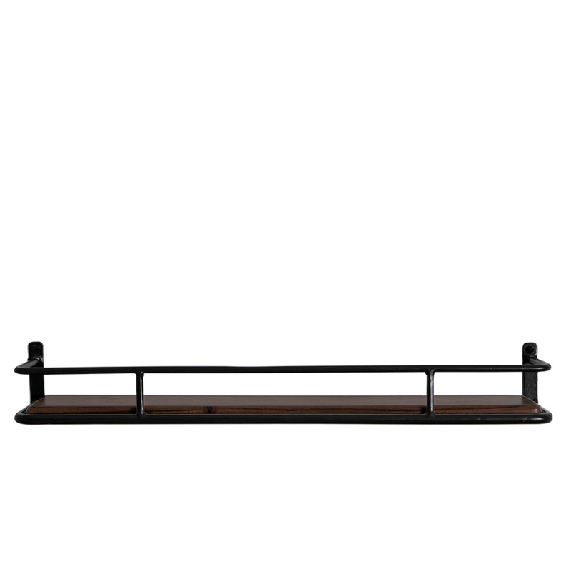 Swoon Connaught Art Deco Floating Shelf Grey Acacia by Swoon