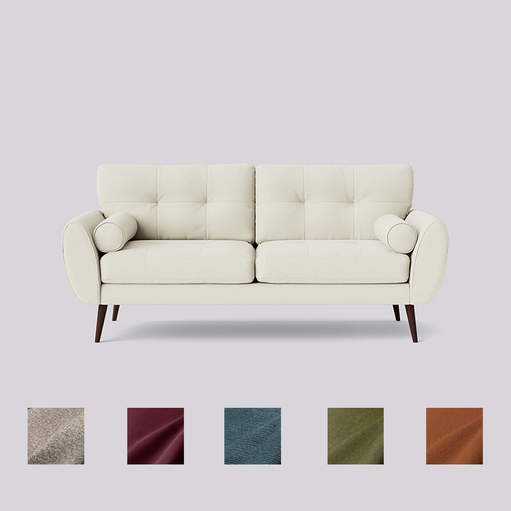 Swoon Egle ThreeSeater Sofa White by Swoon