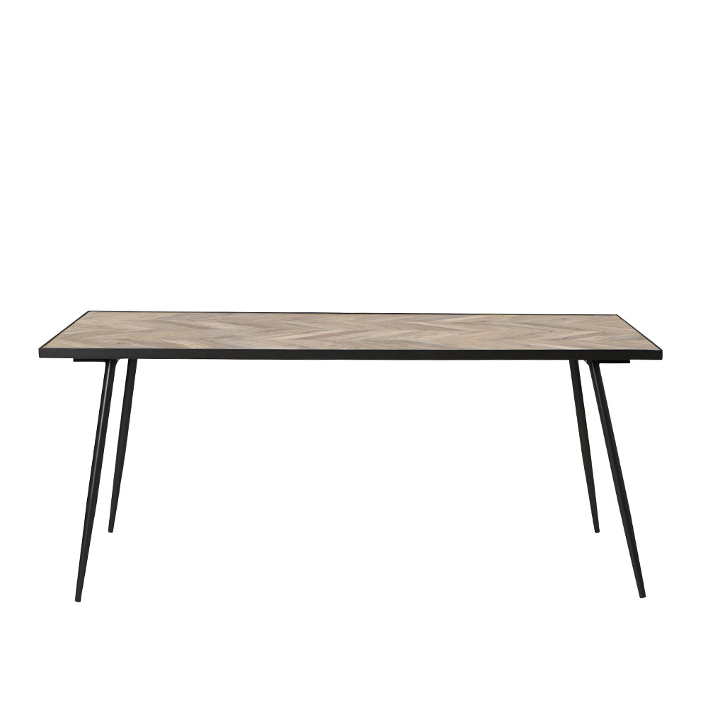 Swoon Ellis Large Dining Table Industrial Style Grey Mango