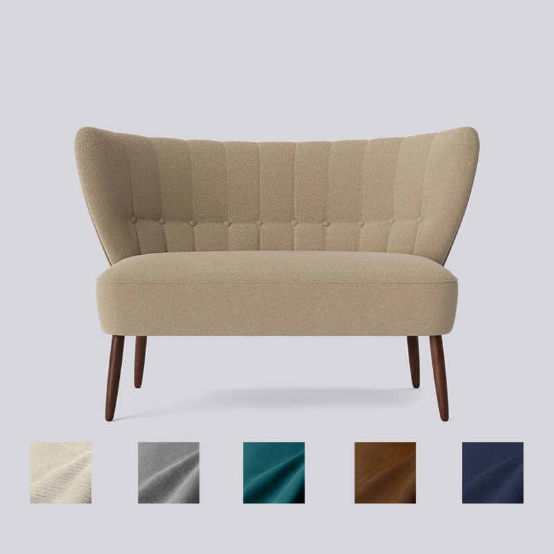 Swoon Fitz TwoSeater Sofa Brown by Swoon