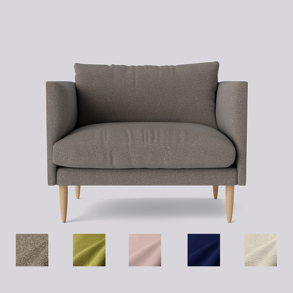 Swoon Luna Love Seat Grey by Swoon