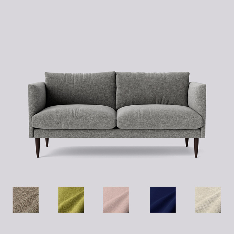 Swoon Luna TwoSeater Sofa Grey House Weave by Swoon