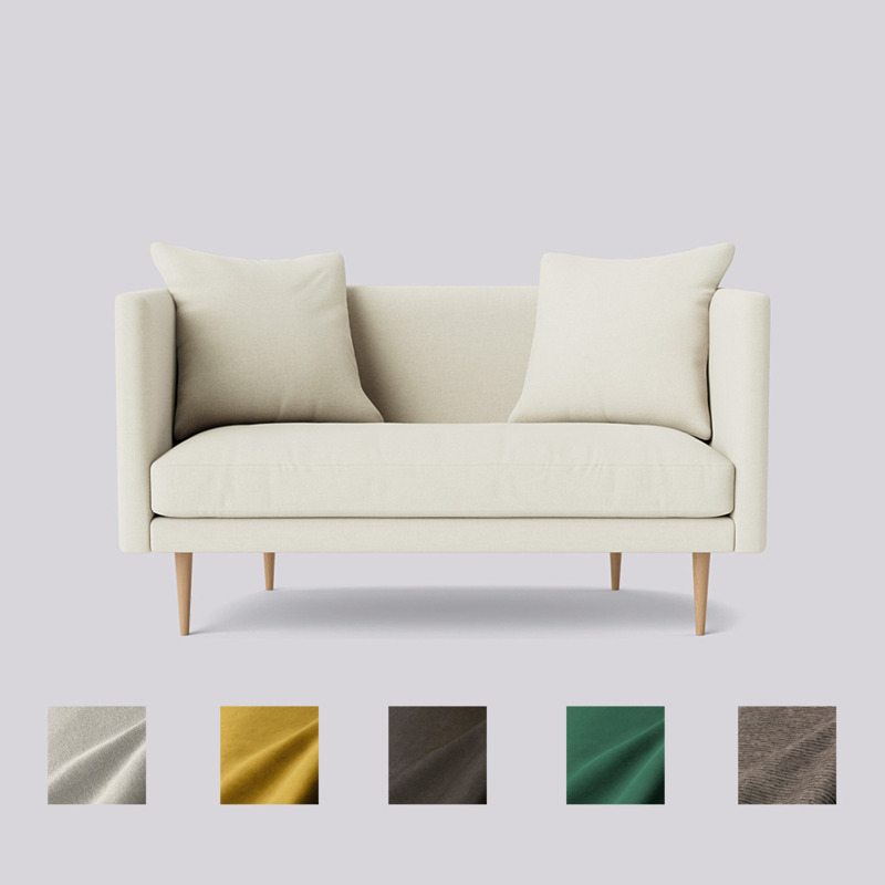 Swoon May TwoSeater Sofa White by Swoon