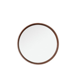 Swoon - Muhle - Contemporary Round Mirror - Brown - Acacia