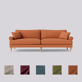 Swoon - Sutton - Three-Seater Sofa - Orange - Brass