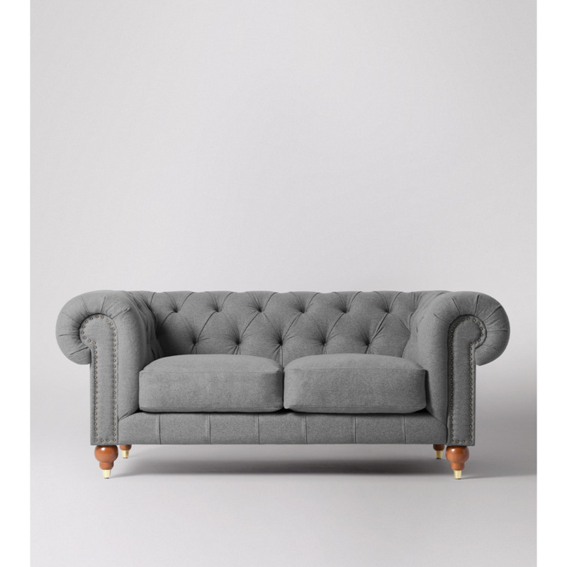 Swoon Winston TwoSeater Sofa Grey House Weave by Swoon