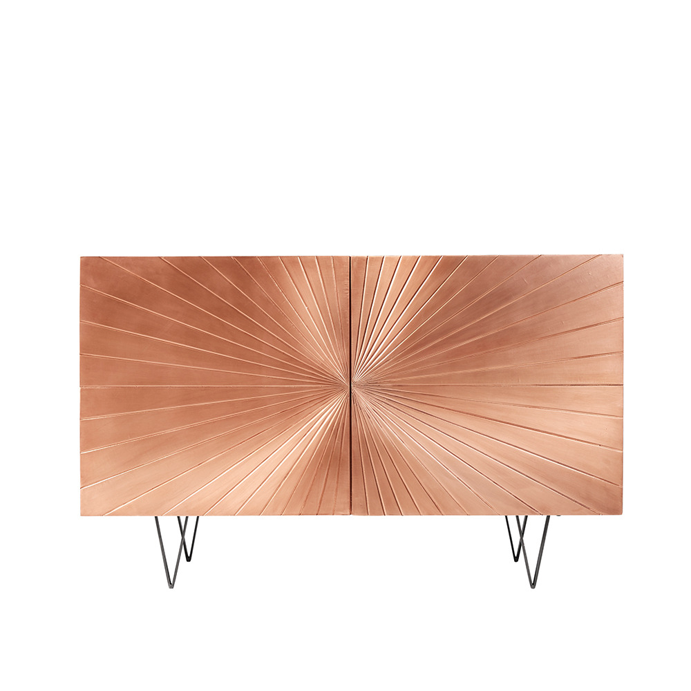 Swoon Ziggy Sideboard Contemporary Style Black Mango Wood by