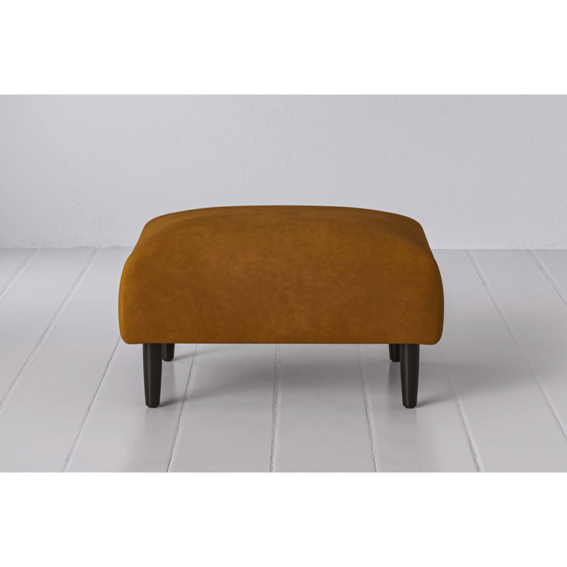 Faux Suede Ottoman from Swyft Tan Model 05 Quick Delivery by