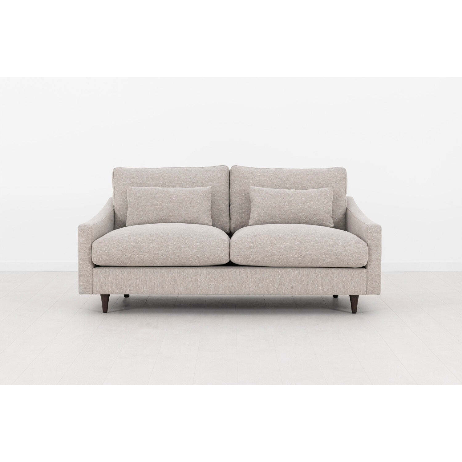 Linen 2 Seater Sofa from Swyft - Pumice - Model 07 - Next Day Delivery ...