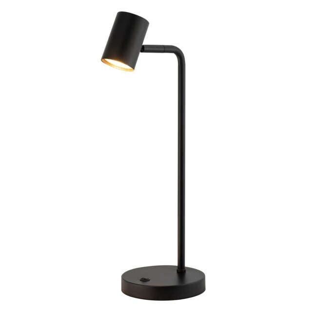 Modern LED Spot Matt Black Metal Desk Lamp with Base Switch and ...