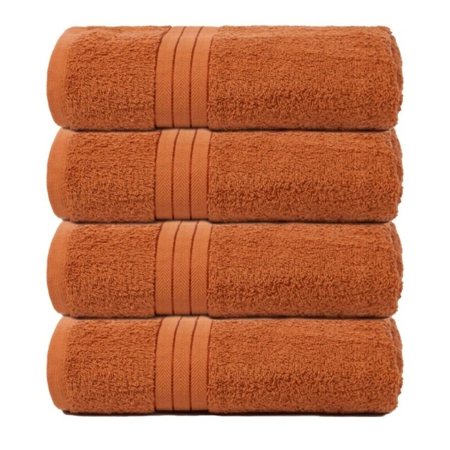 Brentfords 4 X Luxury 100% Cotton 500Gsm Bathroom Bath Towels, 70X115Cm ...