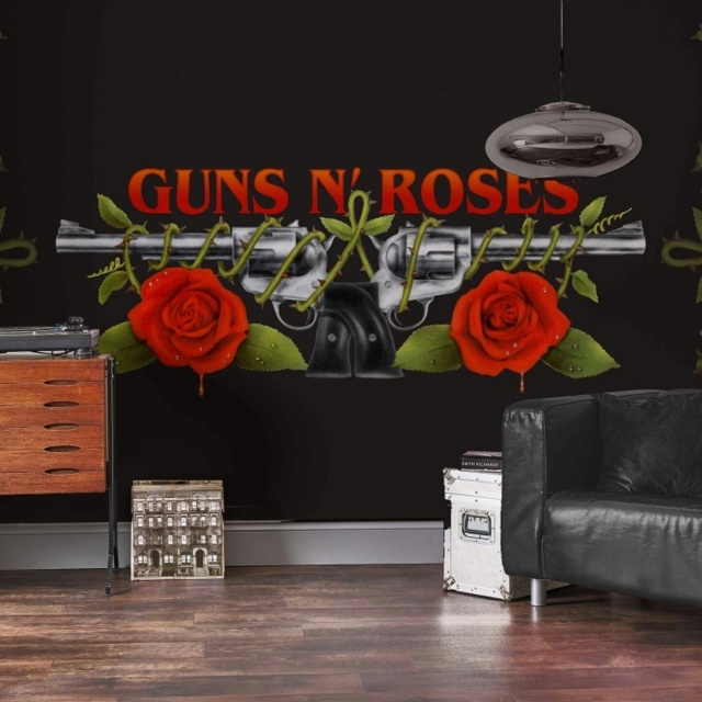 Rock Roll Guns N' Roses Mural - Logo by Tesco - Marketplace | ufurnish.com