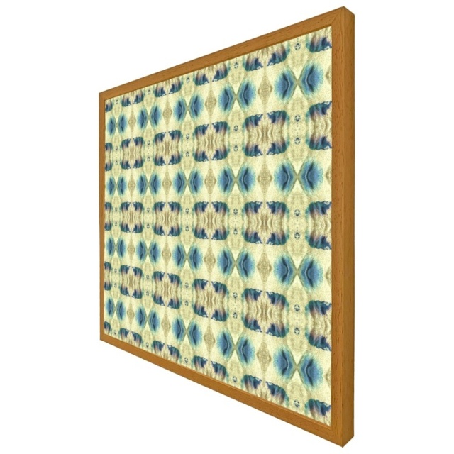 Psychedelic Geometric Pattern (Picutre Frame) Brown - Oak - Xs by Tesco ...