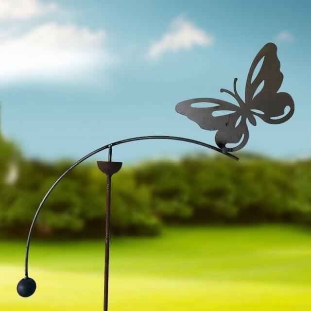 Wind Rocker Butterfly wind rocker single bare metal/ready to rust - steel - l66 x ...