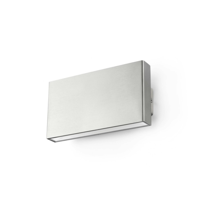 Kaula Led Outdoor Large Up Down Wall Light Matt Nickel Ip44 by Tesco ...