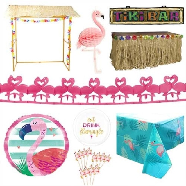 Flamingo Tiki Bar Decoration Kit by Tesco - Marketplace | ufurnish.com