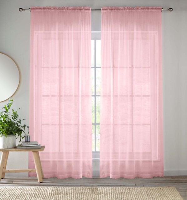Emma Barclay Lucy - Eyelet Voile Panel in White - 57x54 (145x137cm