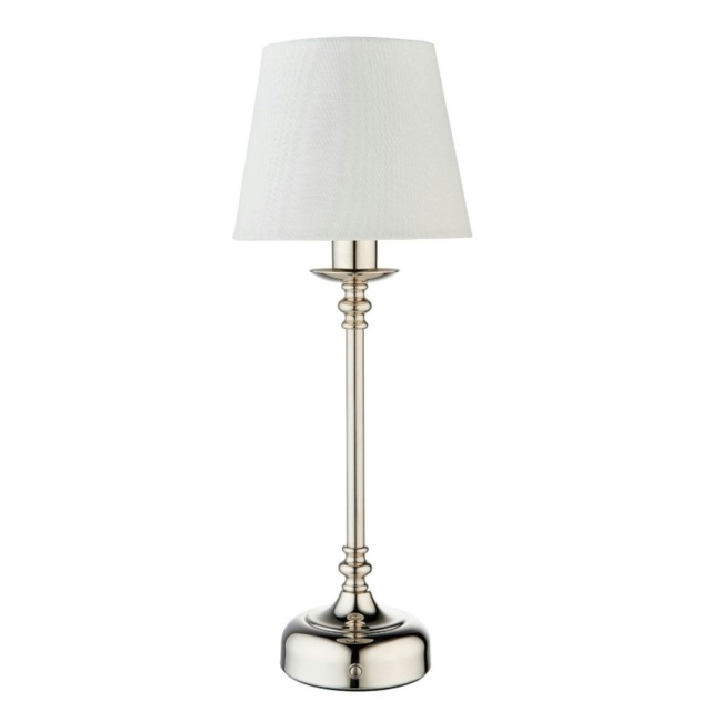 Fable Polished Chrome Rechargeable Touch Table Lamp Chrome by Tesco ...