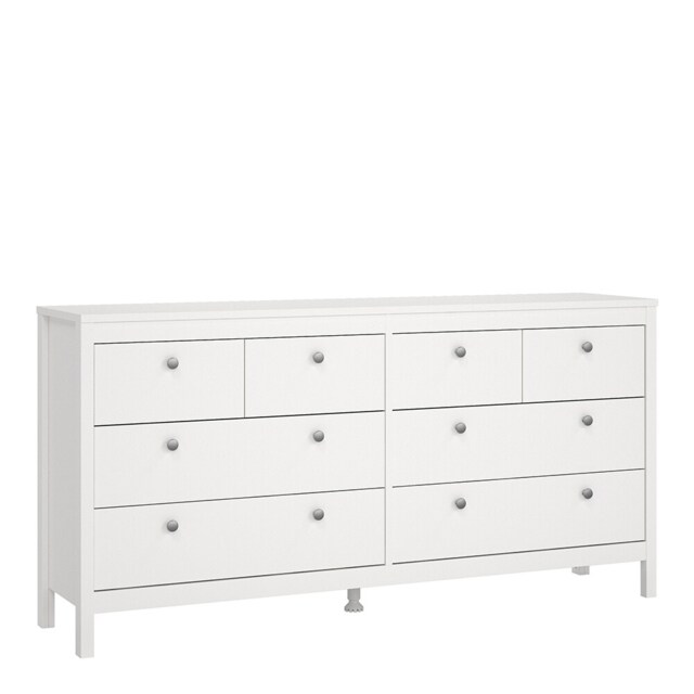 Madrid Resser Madrid Double Dresser 4+4 Drawers in White by Tesco - Marketplace ...
