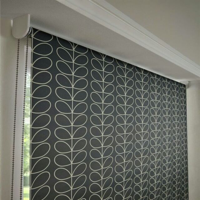 Ready Made Roller Blinds Linear Stem Cool Grey main image 1