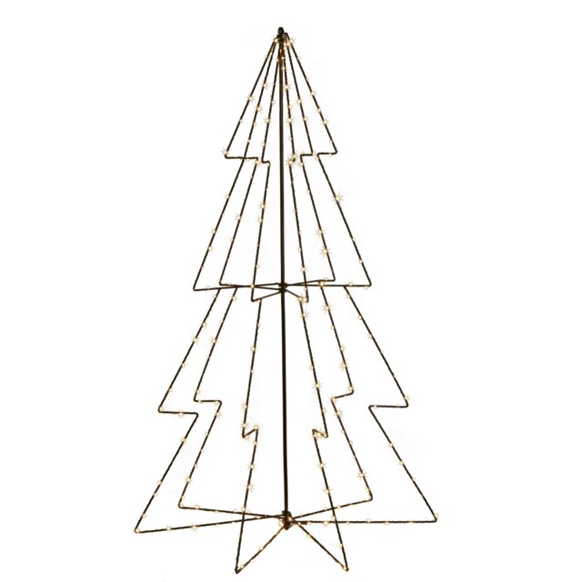 Wire frame lit xmas tree by Tesco - Marketplace | uFurnish.com