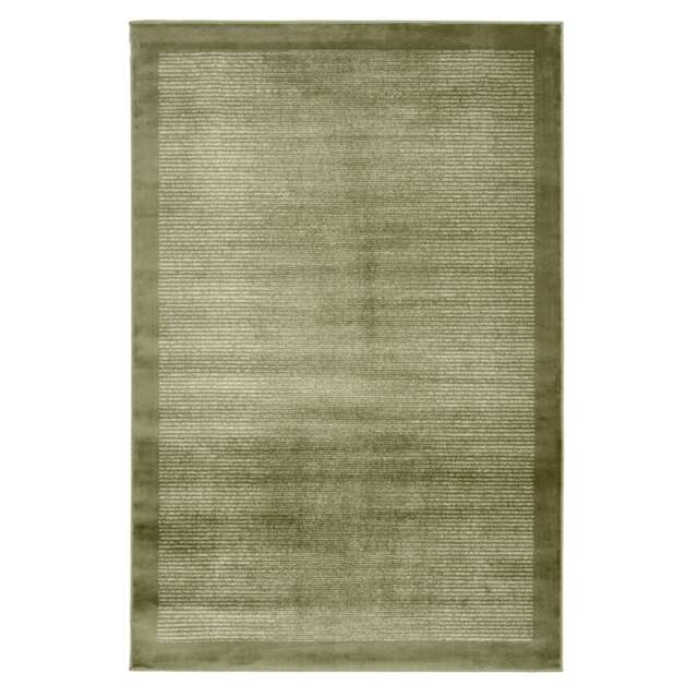 Kukoon green distressed bordered soft pile living room area rug 190cm x ...