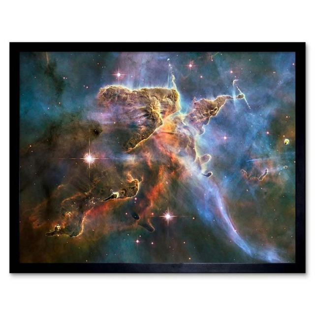 "NASA Hubble Space Telescope Carina Nebula 12x16"" Framed Wall Art ...